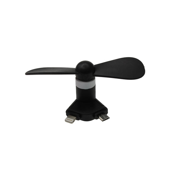 Mini USB Fan with Lightning and Micro
