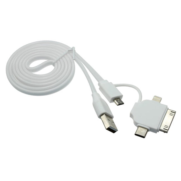 iPhone 4, 5, 6, 6S, Android and Type-C 4 in one cable