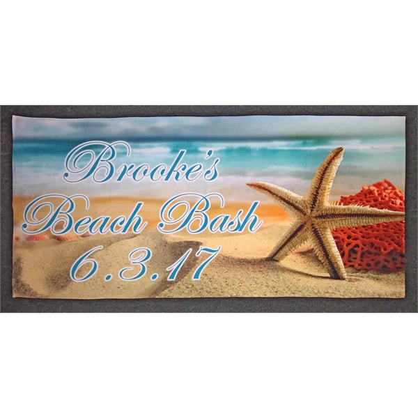 30x60 Full Color/Edge Beach Towel Sublimation