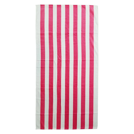 30x60 Pink Cabana Striped Beach Towel Bahia Collection.