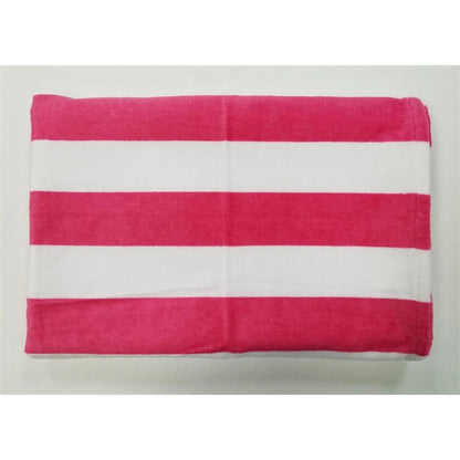 30x60 Pink Cabana Striped Beach Towel Bahia Collection.