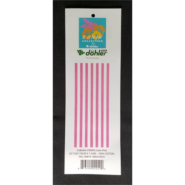 30x60 Pink Cabana Striped Beach Towel Bahia Collection.