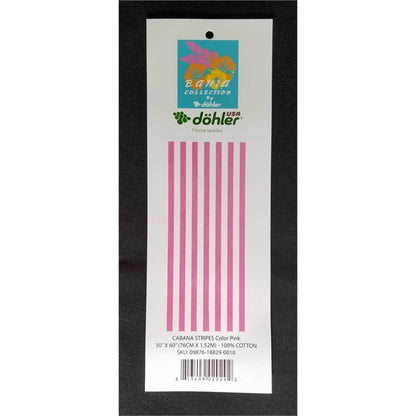 30x60 Pink Cabana Striped Beach Towel Bahia Collection.