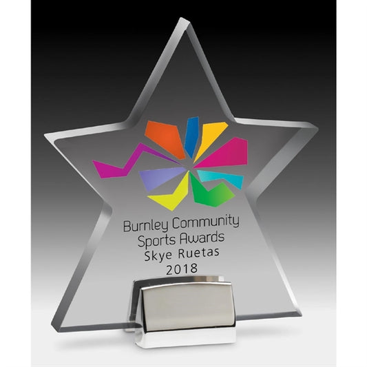 Star Award with Chrome Base