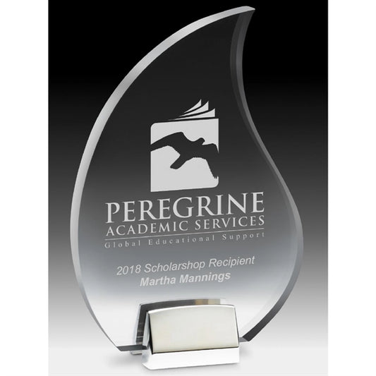Flame Award with Chrome Base