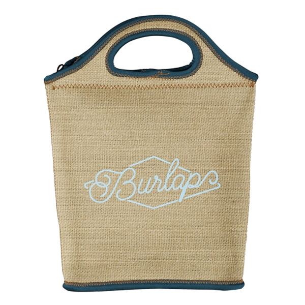 Venti Burlap Neoprene Lunch Bag