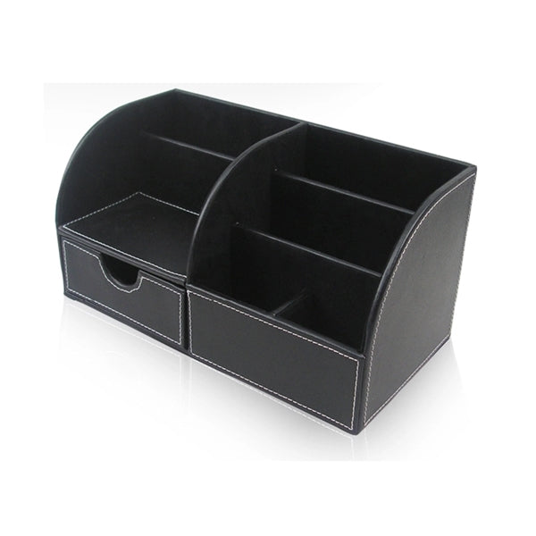 PU Desk Leather Storage Box