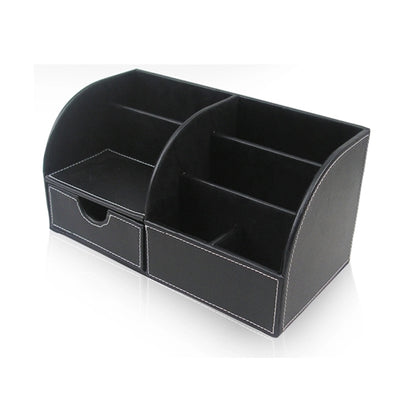 PU Desk Leather Storage Box