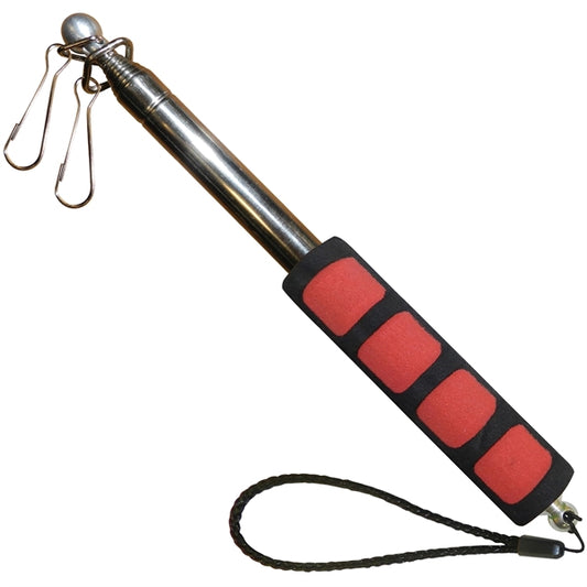 Handheld Telescopic Flagpole - Red Handle