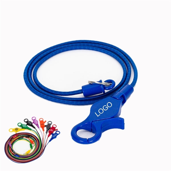 Stretch Casino Bungee Cord Lobster Claw Coil lanyard