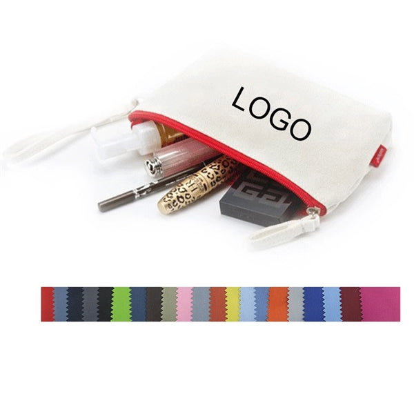 Mini Canvas Cosmetic Bag