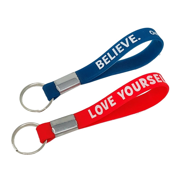 1/2" Printed Silicone Key Tags