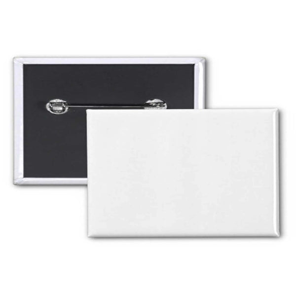 1.75" x 2.75" Inch Rectangle Custom Buttons