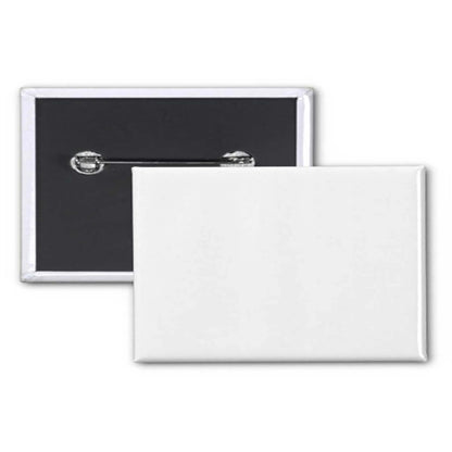 1.75" x 2.75" Inch Rectangle Custom Buttons