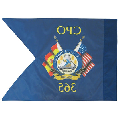 20" X 27.75" Custom Single Reverse Military Guidon Flag