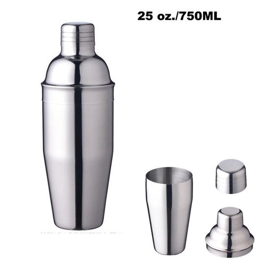 25 oz./750 ML Stainless Steel Cocktail Shaker