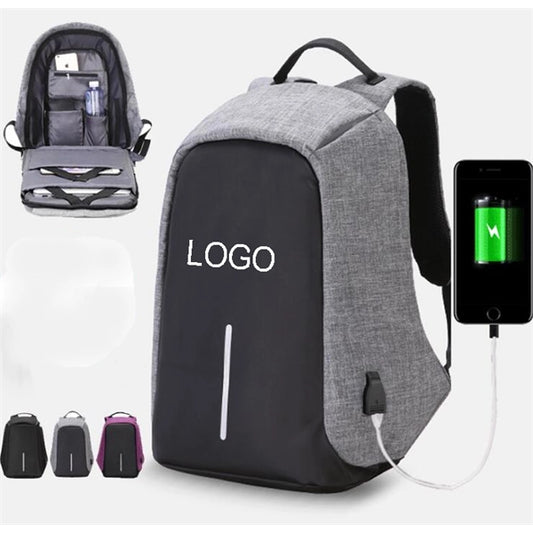 Anti-Theft Travel Backpack with USB Charging Port
