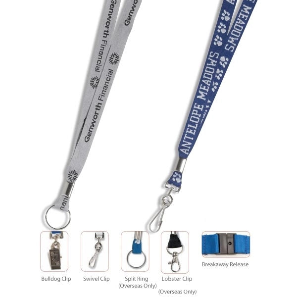 1/2" Import Air Ship Super Fine Detail Woven-In Lanyard