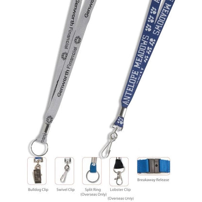 1/2" Import Air Ship Super Fine Detail Woven-In Lanyard
