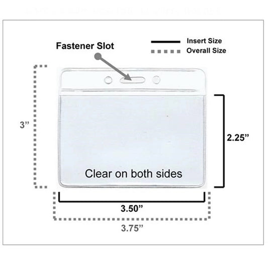 Horizontal Budget Badge Holder