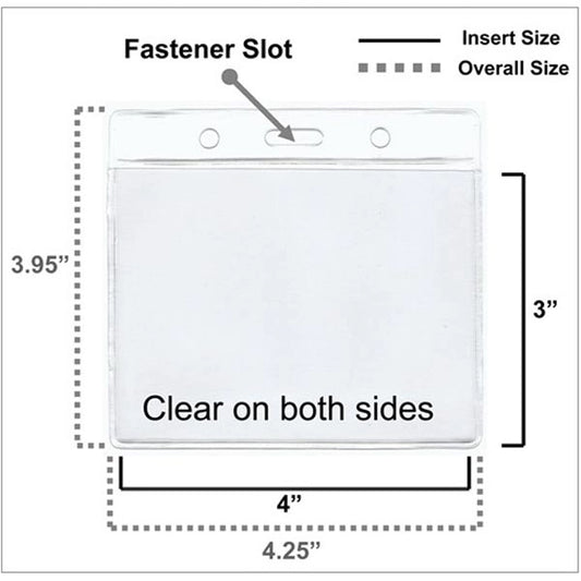 Horizontal Basic Badge Holder