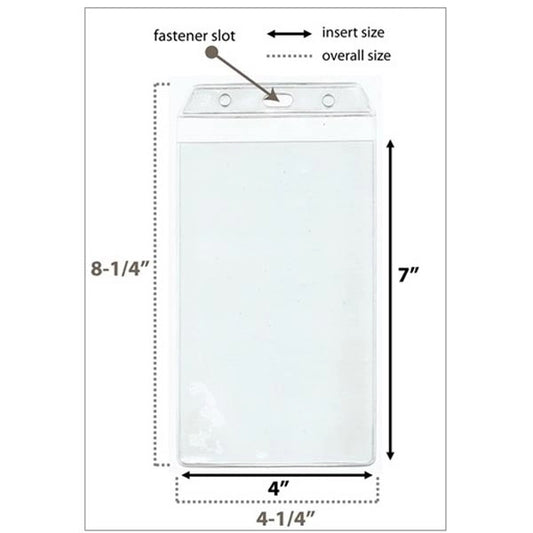 Large Badge holder - Vertical