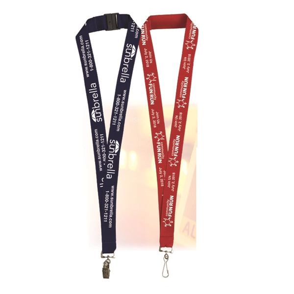 1" Import Air Ship Silkscreen Lanyard