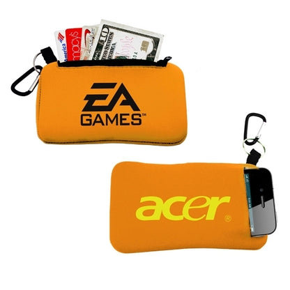 Smartphone Holder with Zippered Pouch