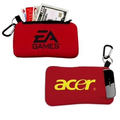 Smartphone Holder with Zippered Pouch