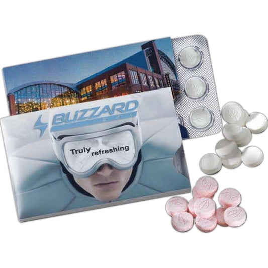 Mints in Blister Pack in Sleeve