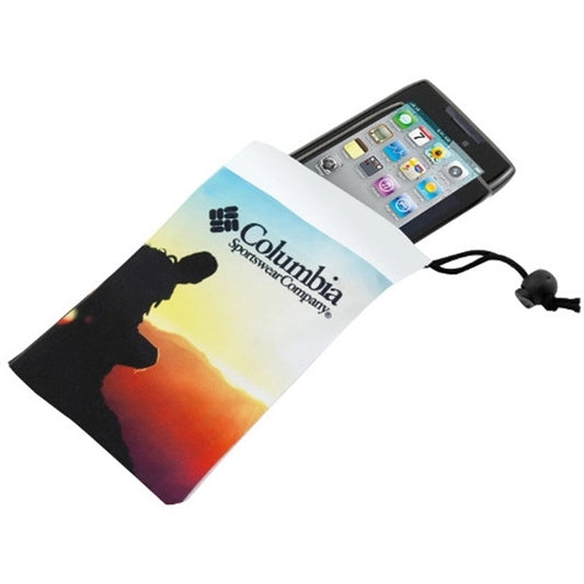 Full color drawstring microfiber smartphone case