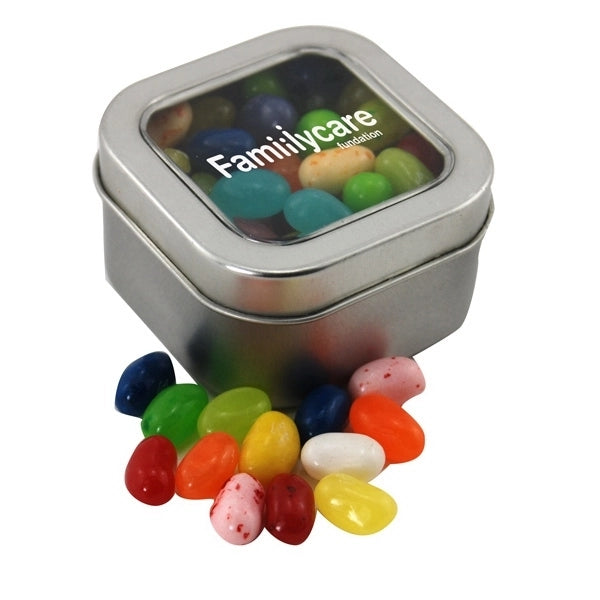 Tin with Window Lid and Jelly Bellys