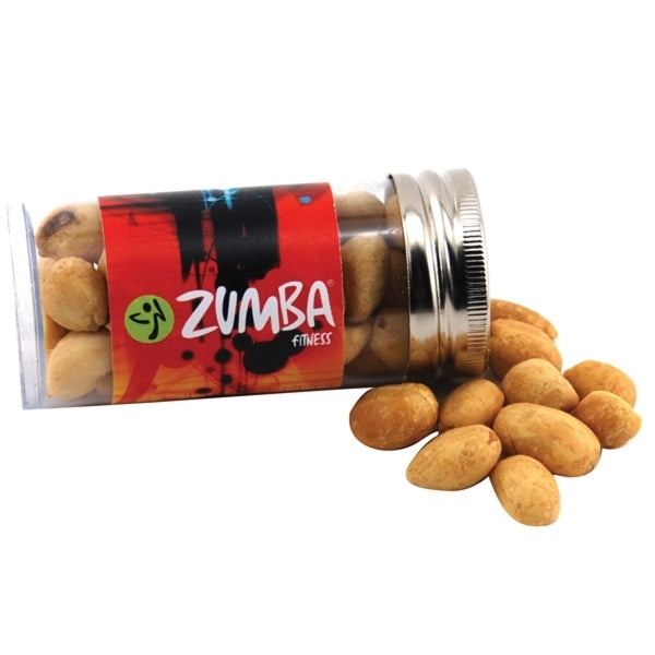 Peanuts in a 3 " Plastic Tube with Metal Cap
