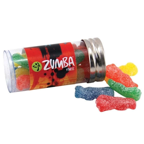 Sour Kids in a 3 " Plastic Tube with Metal Cap