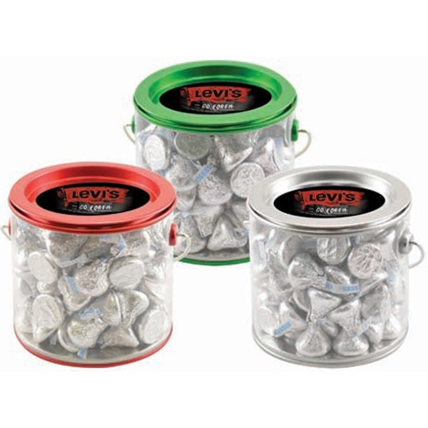 Tin Pail with Hershey Kisses