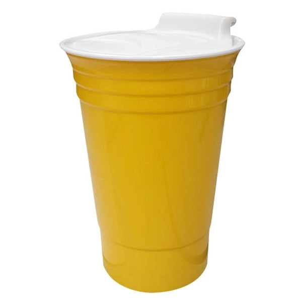16 oz Double Wall Insulated Party Cup with Lid