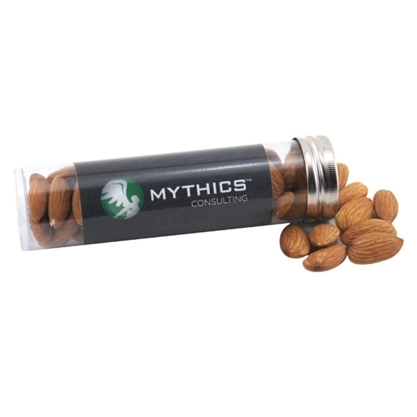 Almonds in a 5 " Plastic Tube with Metal Cap