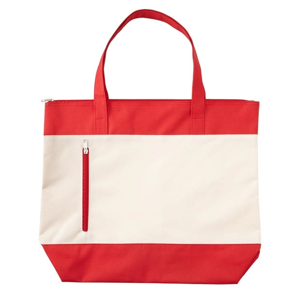 Zippered Beach Tote Bag