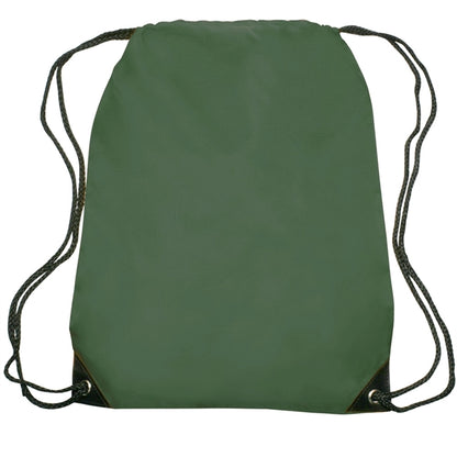 Black Trim Drawstring Bag