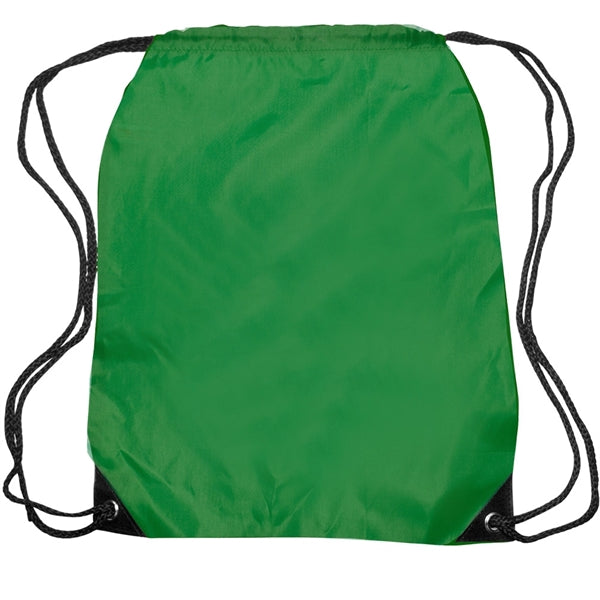 Black Trim Drawstring Bag