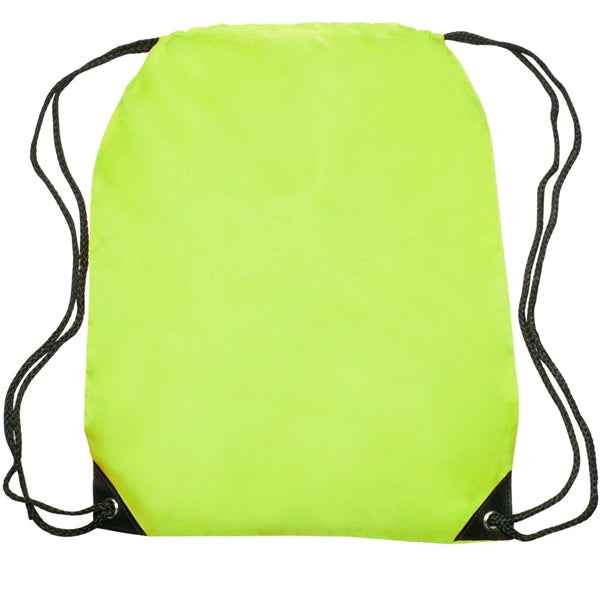 Black Trim Drawstring Bag