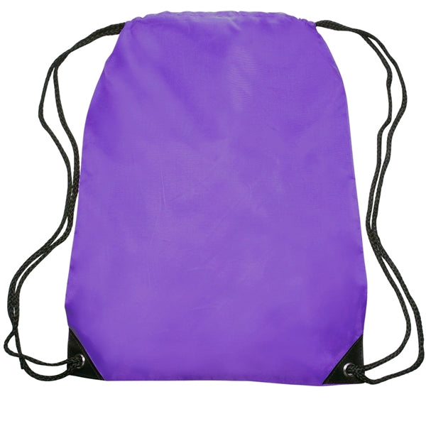 Black Trim Drawstring Bag