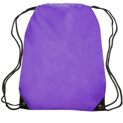 Black Trim Drawstring Bag