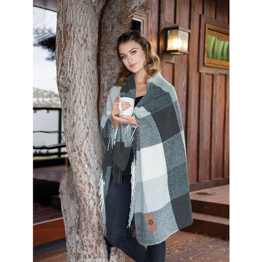 Oversized Yorkshire Plaid Wool Blanket