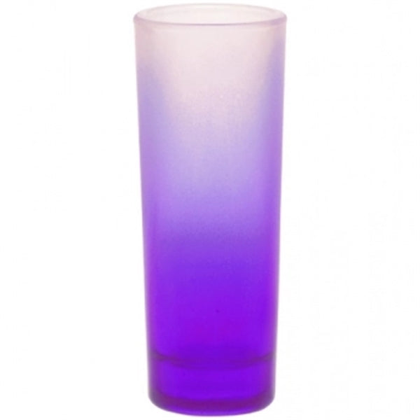 2 oz. Tall Shot Glasses - Colored & Frosted