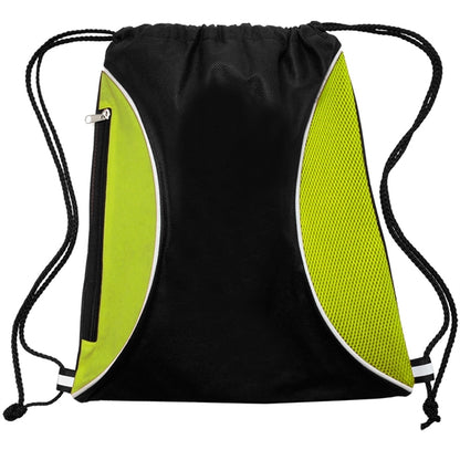 Zipper Side Drawstring Backpacks
