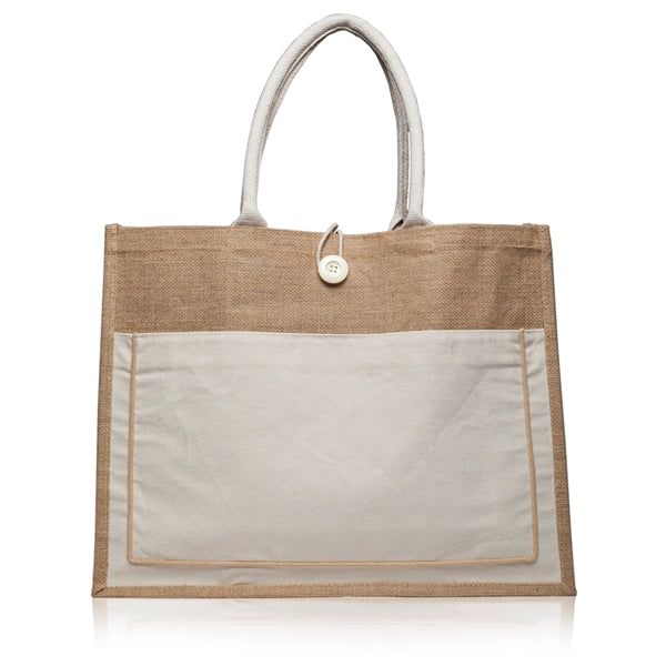 Cotton Pocket Jute Tote Bags