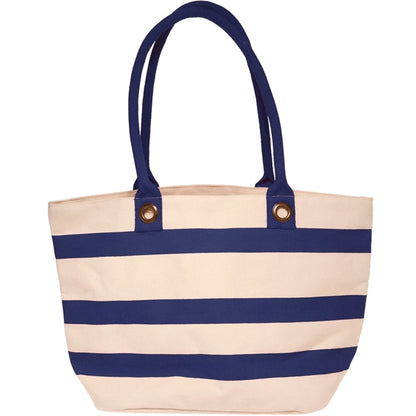 18.25"W x 11"H Striped Sailor Canvas Tote Bags