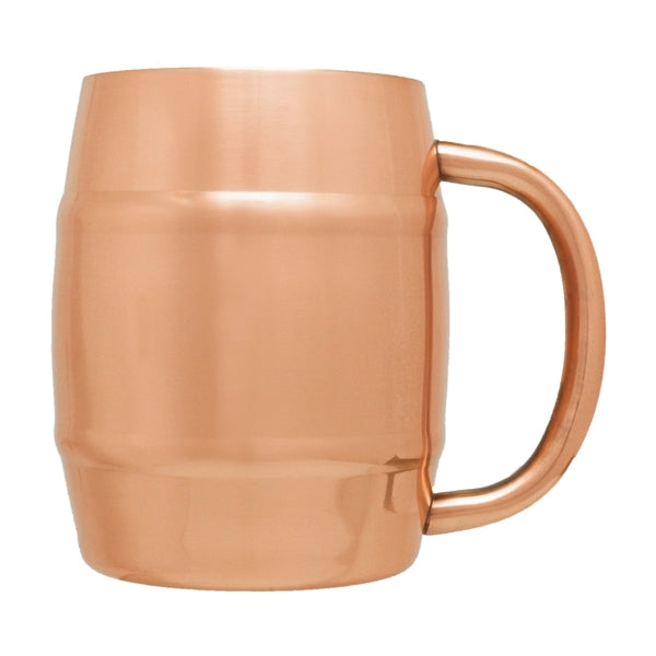 14 oz. Copper Coated S/S Moscow Mule Barrel Mug