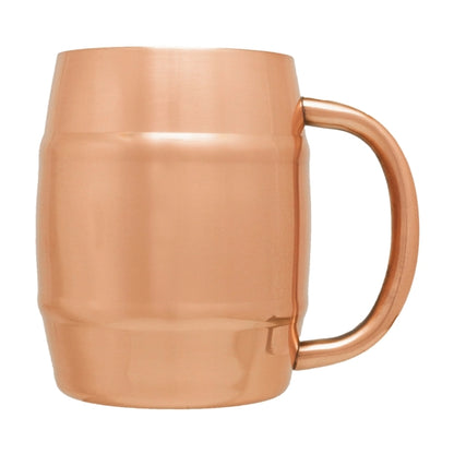 14 oz. Copper Coated S/S Moscow Mule Barrel Mug